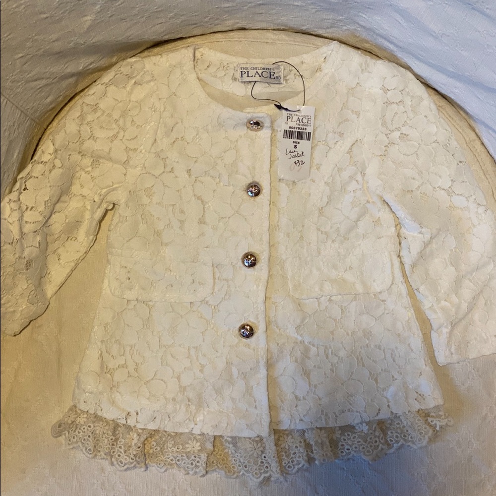NWT. Children’s Place Lace Jacket